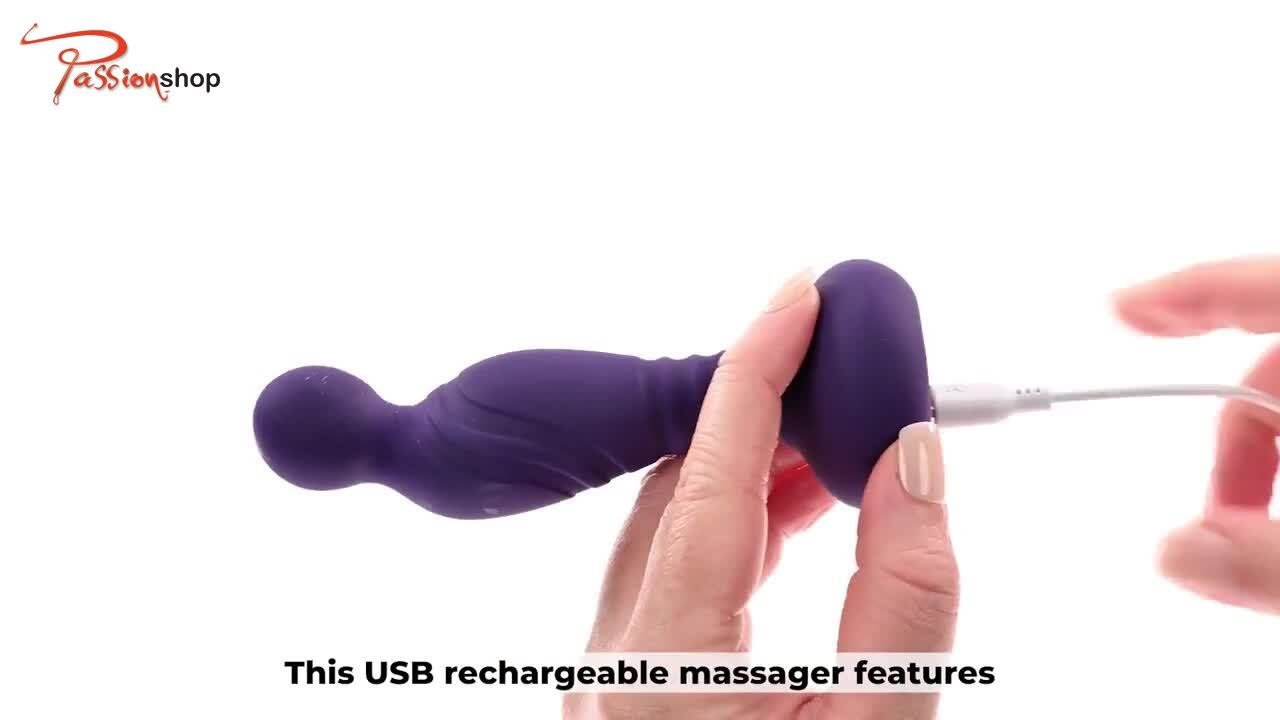 The Royale P-Spot Pleasure Purple | Flexible Silicone Massager Demo