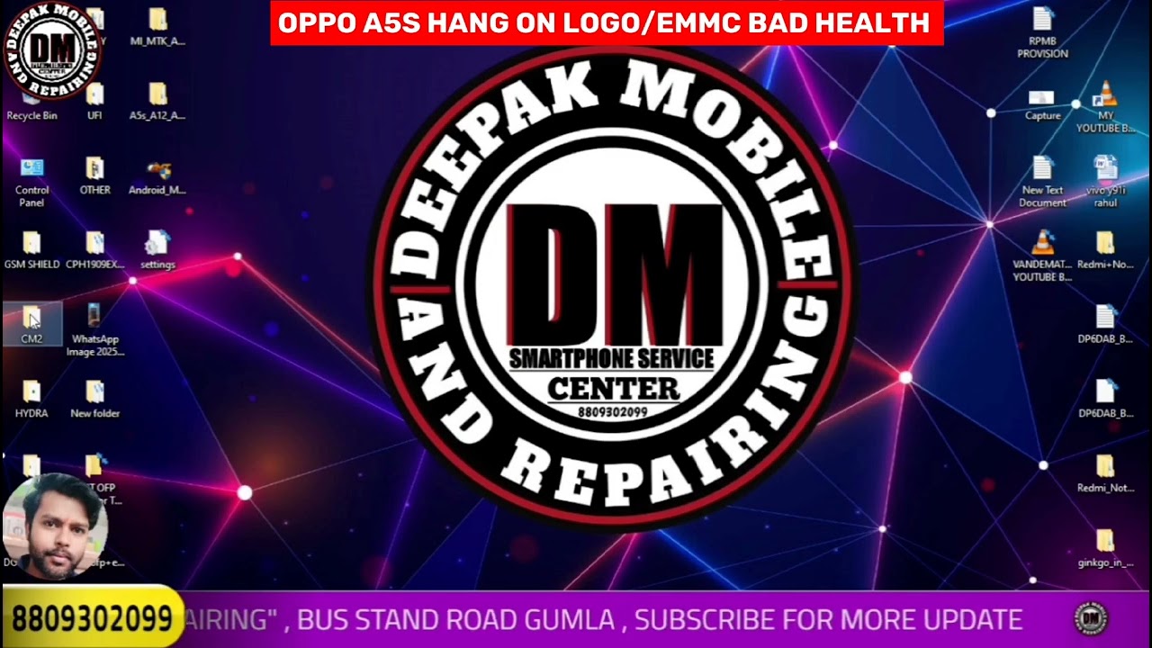 OPPO A5S HANG ON LOGO/SAMSUNG EMMC BAD HEALTH REPAIR BY USB @DeepakMobileGumla