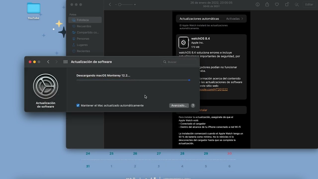 iOS 15.3 WatchOS 8.4 MacOS 12.2 Monterey Actualización Apple MacBook iPhone Watch iPad