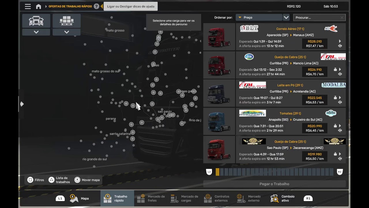 Elvis Calibre 12 ETS2 Mapa BR Brasil online