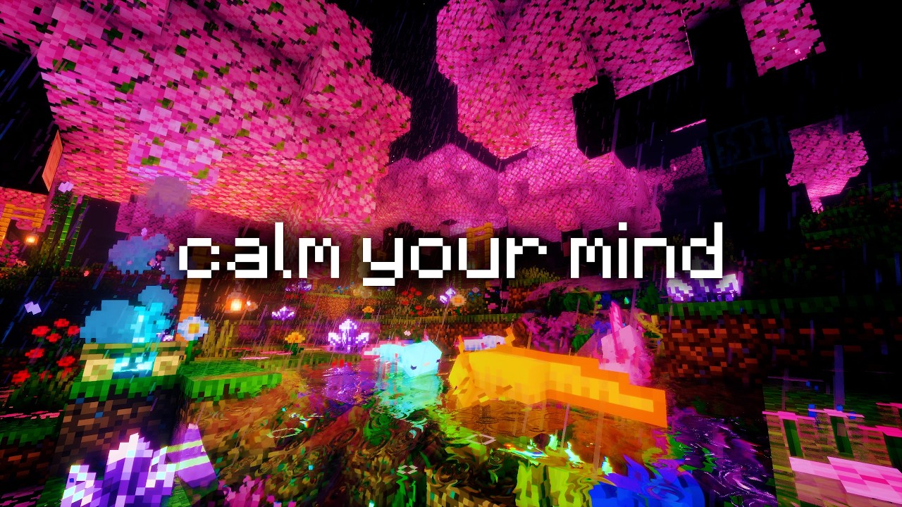 I Built a Magical Cherry Blossom Paradise in Minecraft