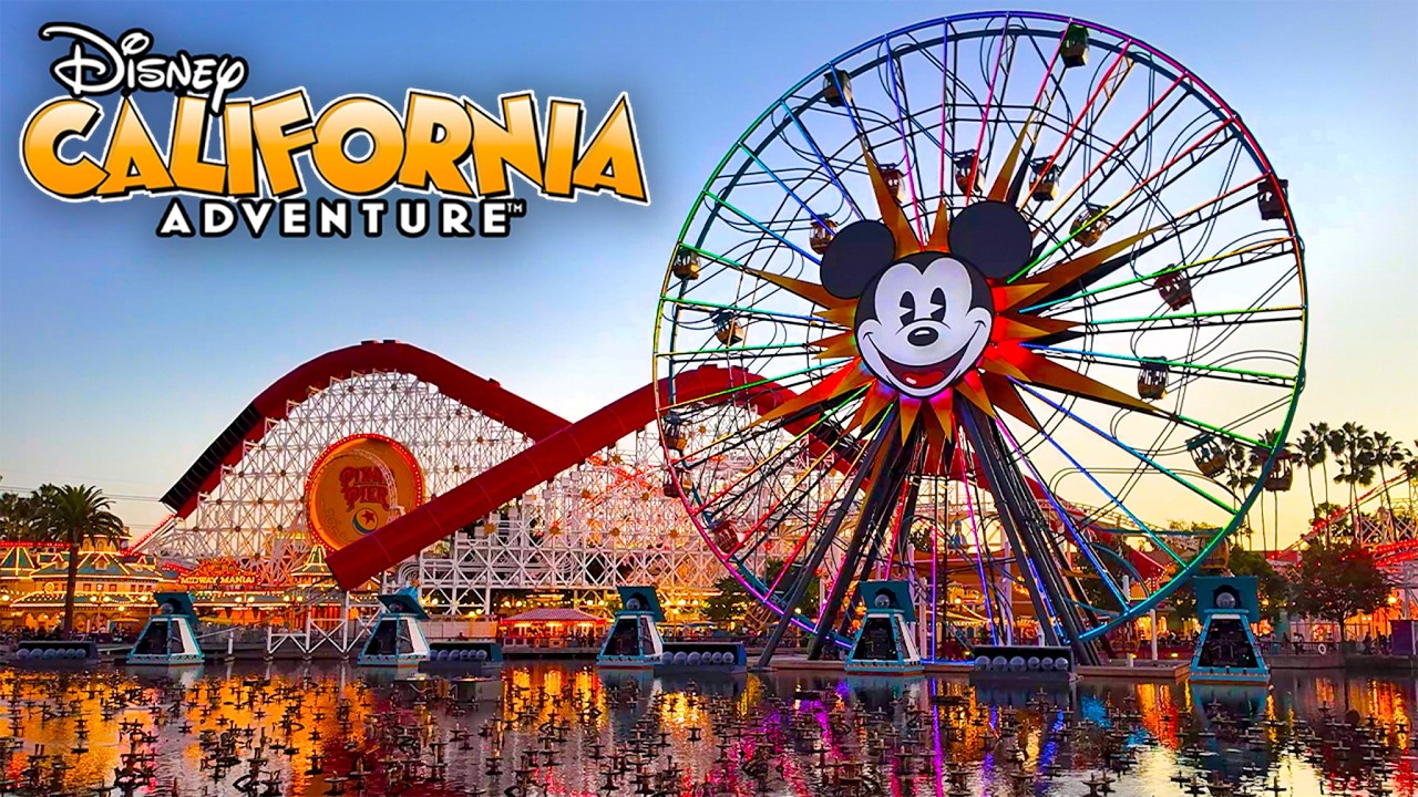 Disney California Adventure Halloween Evening Stroll - Walkthrough at Sunset [4K POV]
