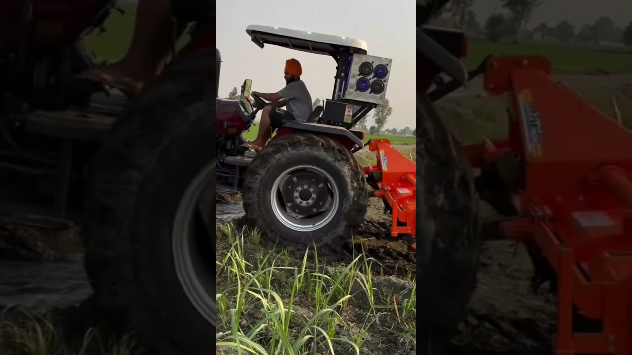 power of 4 wheel drive || Messy farguson look at fild #automobile #raghu1c farm 202||⚡⚡