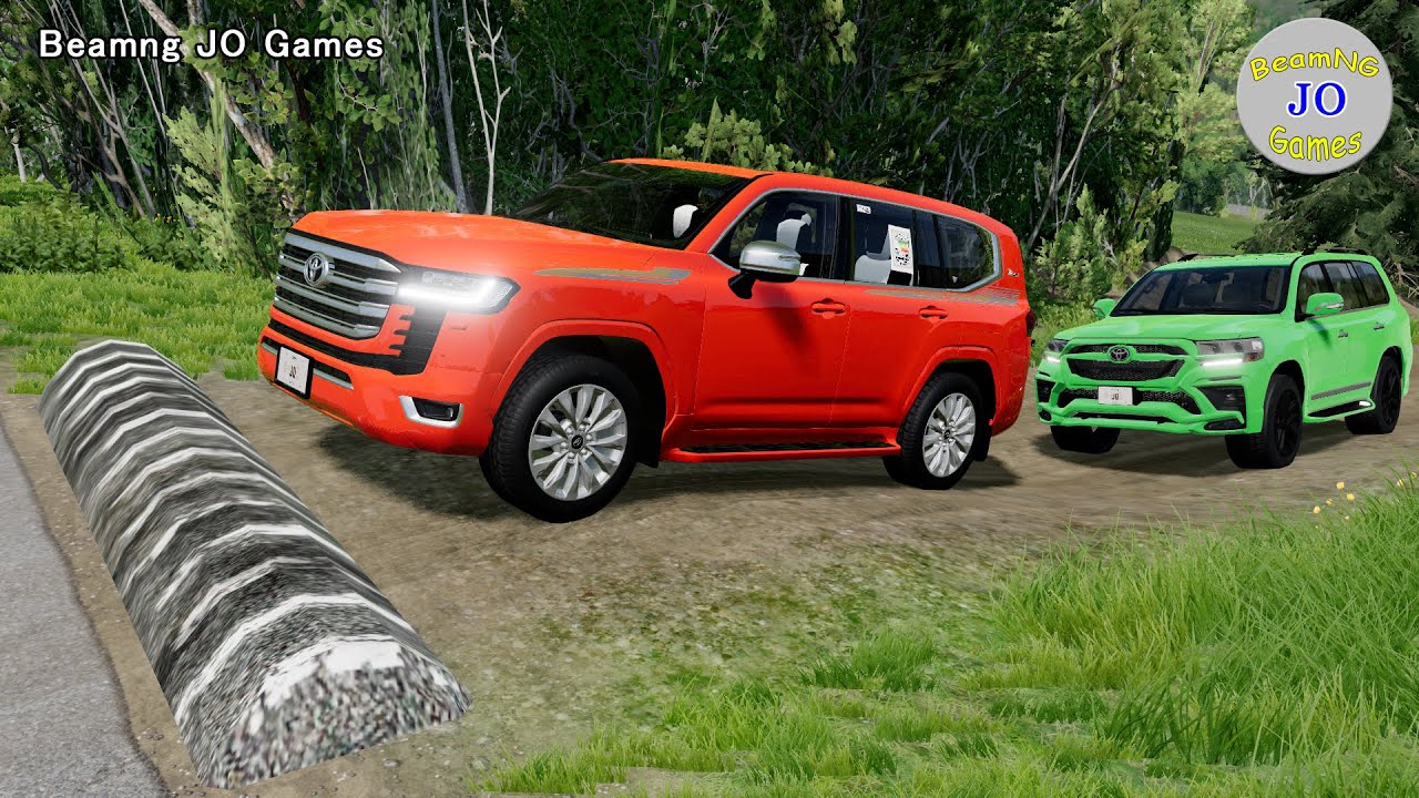 Cars vs Massive Speed Bumps # 252– BeamNG JO Games