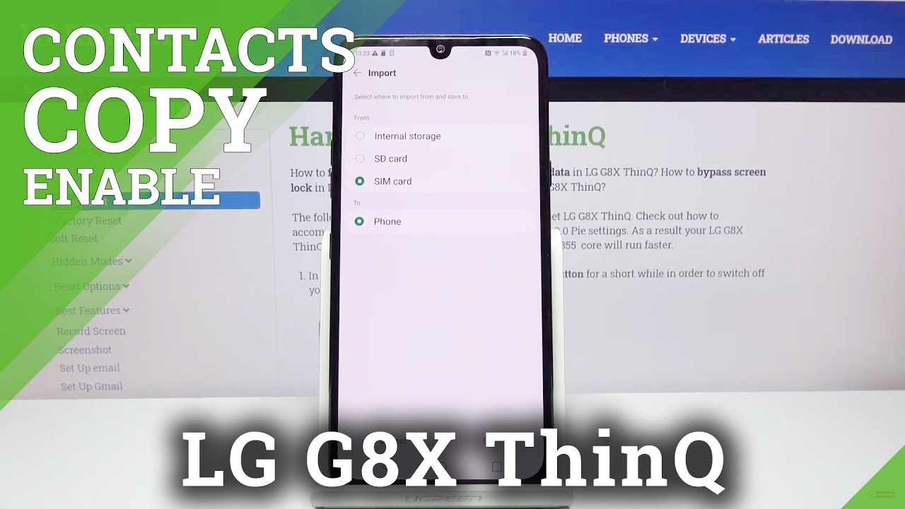 How to Copy Contacts on LG G8X ThinQ – Transfer Contacts