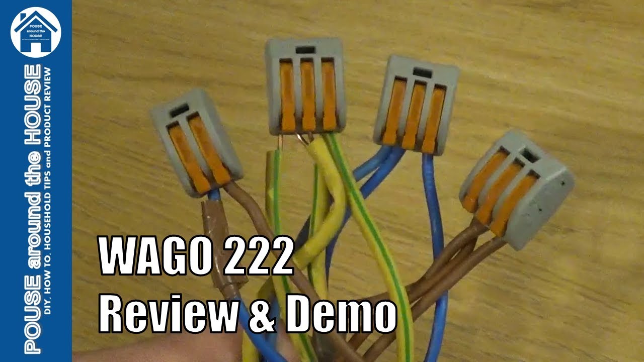 WAGO 222 connectors review and demo. How to use with WAGOBOX Junction Box.
