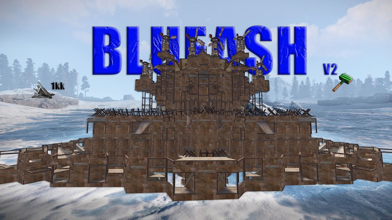 BLUEASH V2 5X5 Best clan base РАСТ/RUST. #rustbase #rustbasedesigns