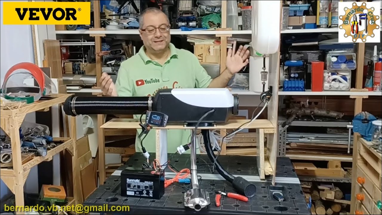 Calefaccion estacionaria diesel 5.000W - Vevor Diesel Heater. Descripcion de las piezas y montaje