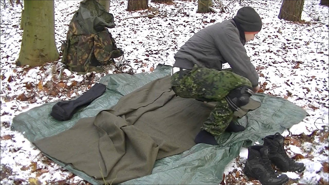 Sleeping in a wool blanket