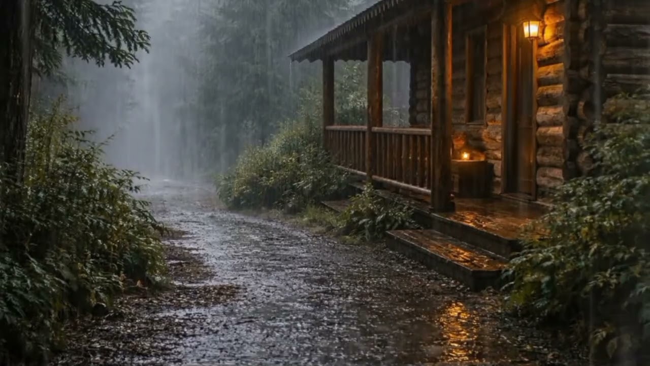 Chuva Forte em Meio à Floresta para Dormir e Relaxar/ Heavy Rain for Deep Sleep & Relaxation