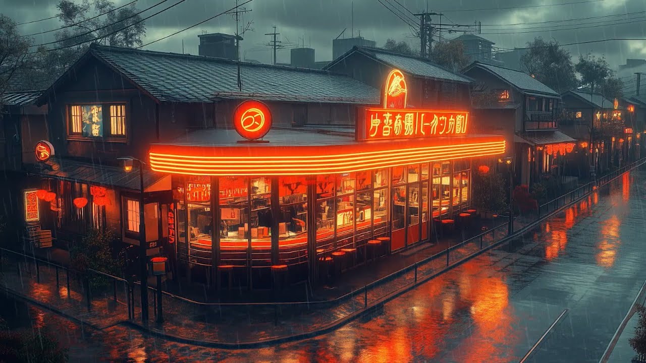 Rainy Midnight Gentleness ☔Lofi Music Beats | Relax, Breathe, Slow Down Thoughts