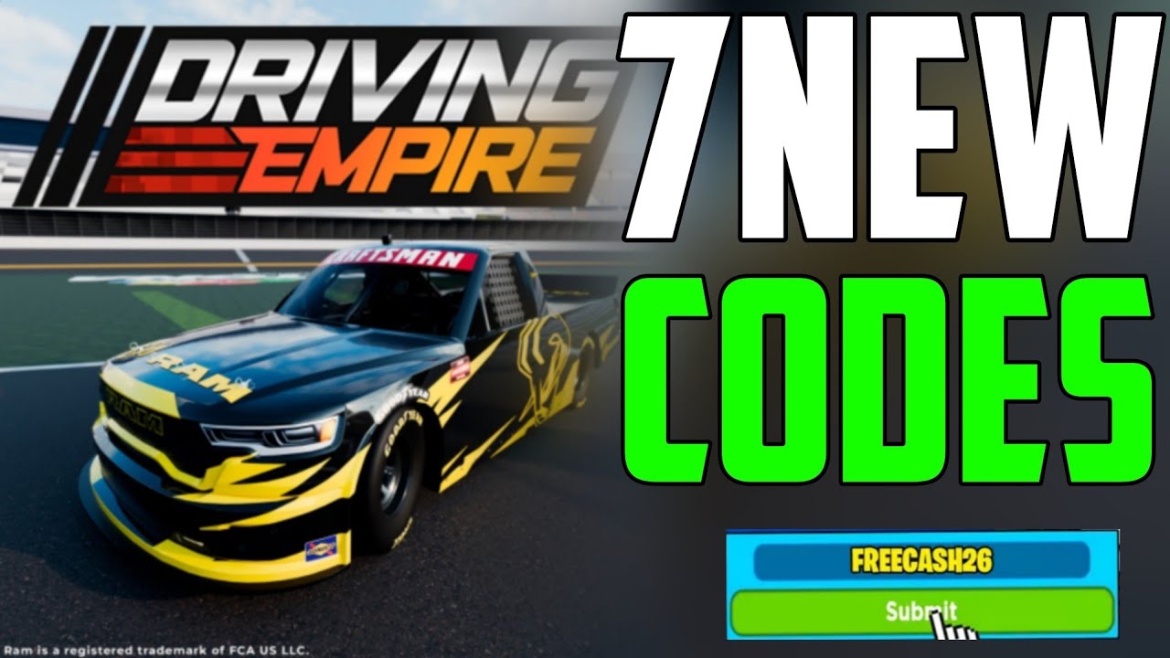 *НОВЫЕ* ВСЕ РАБОЧИЕ КОДЫ ДЛЯ DRIVING EMPIRE В 2026 ГОДУ! КОДЫ ДЛЯ DRIVING EMPIRE В ROBLOX