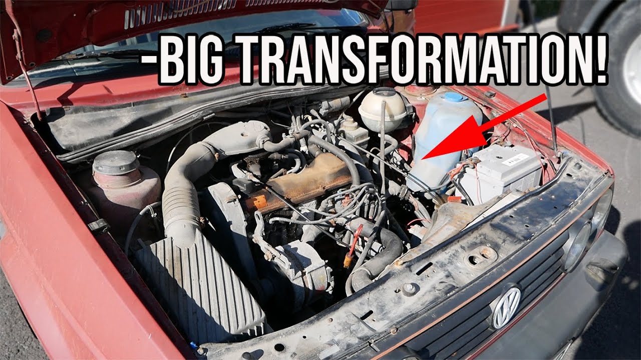 VW GOLF MK2 - FIRST ENGINE BAY CLEAN IN A LONG TIME