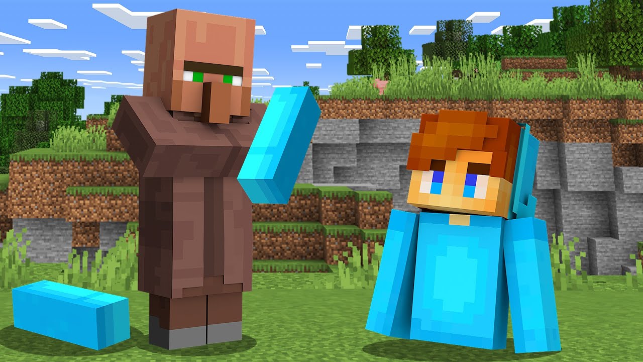 Minecraft Villagers Stal Mina Kroppsdelar i Minecraft!