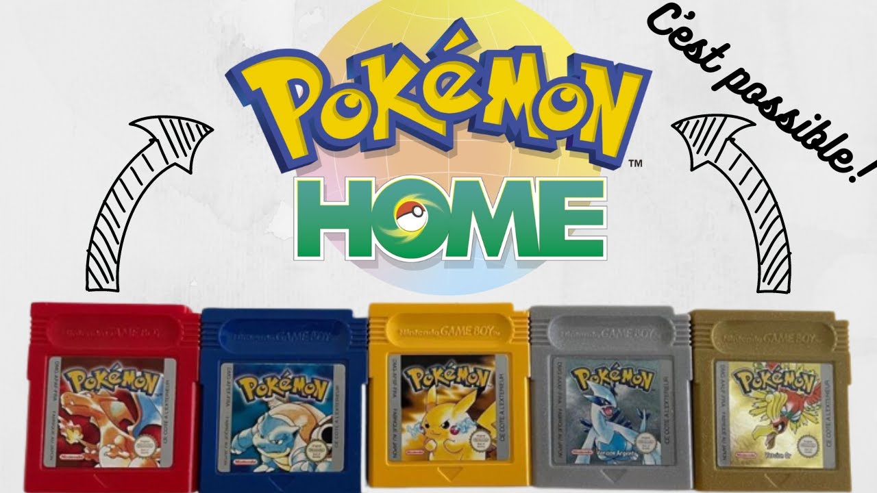 Envoyer des Pokémon depuis des cartouches physiques Gameboy Color  (1G/2G) vers Pokémon HOME