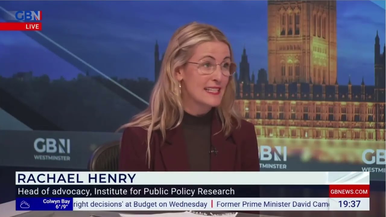 Rachael Henry discussing the Budget on GB News