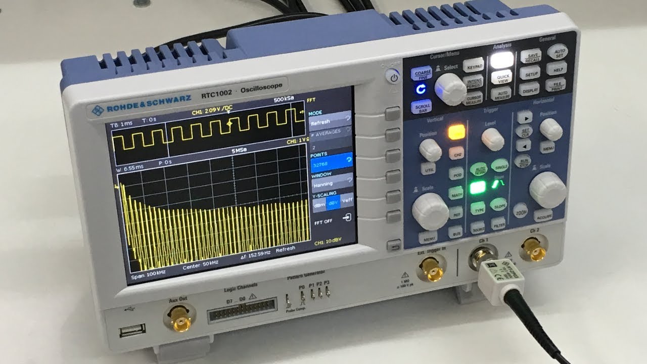 OSCILOSCÓPIO ROHDE & SCHWARZ RTC1002 | Vídeo Review