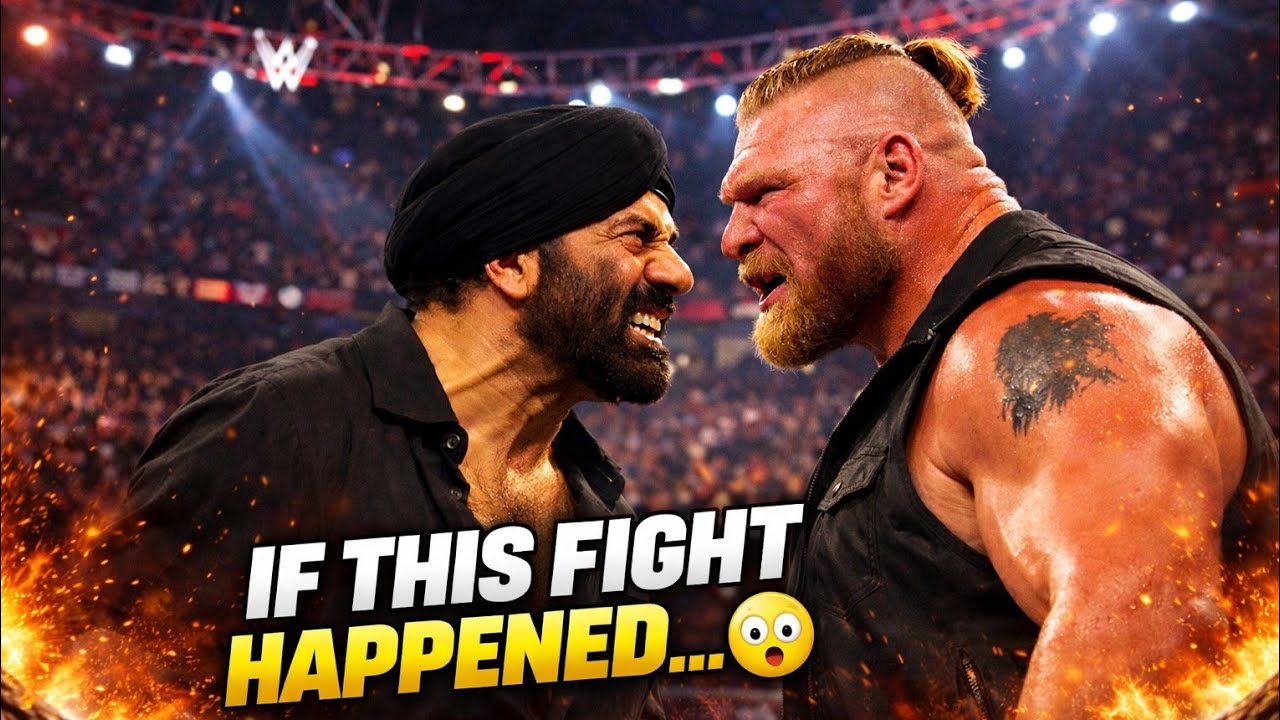 Sunny Deol vs Brock Lesnar 🔥#brocklesnar #sunnydeol#border2 