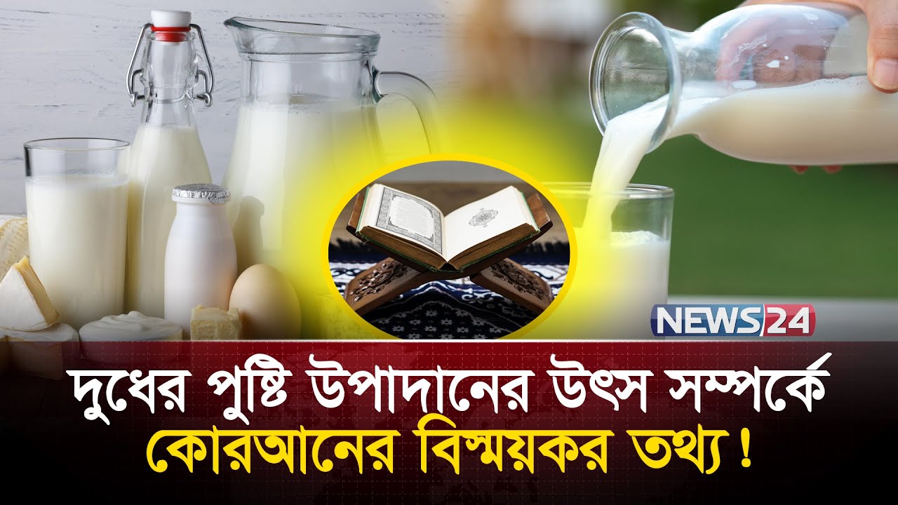 যে বিষয়ে কোরআনের দেয়া তথ্যের সাথে একমত বিজ্ঞানীরাও | Source of Milk | Milk | News24
