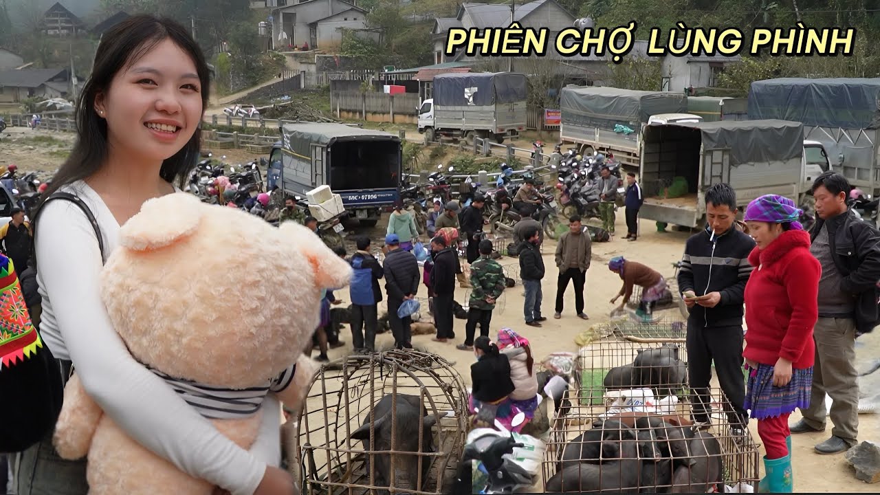 CHỢ PHIÊN LÙNG PHÌNH - Ẩm thực nhiều món ngon khó cưỡng, lợn bản gà đen bán la liệt |Quốc Kỳ TV