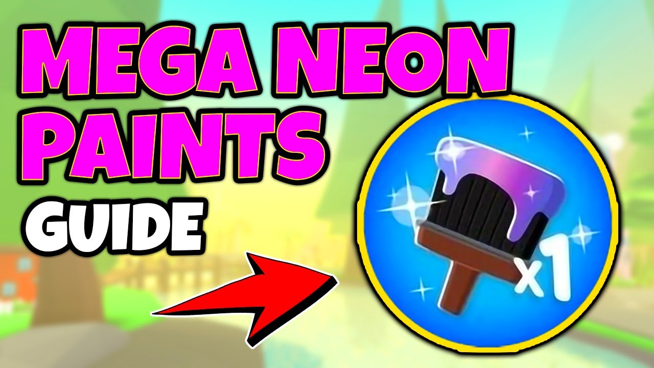 All MEGA NEON PAINTS - Complete Guide [ADOPT ME] Roblox