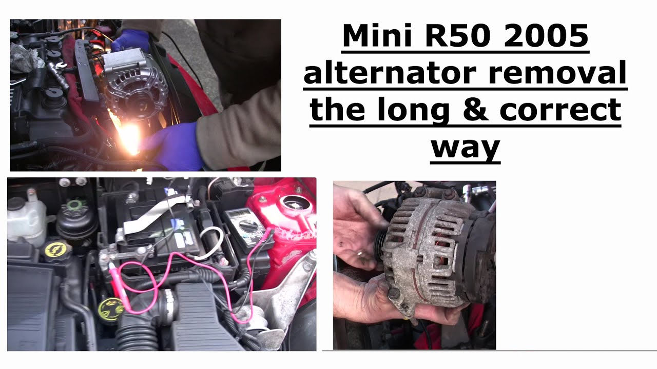Детали для снятия и замены генератора MINI R50