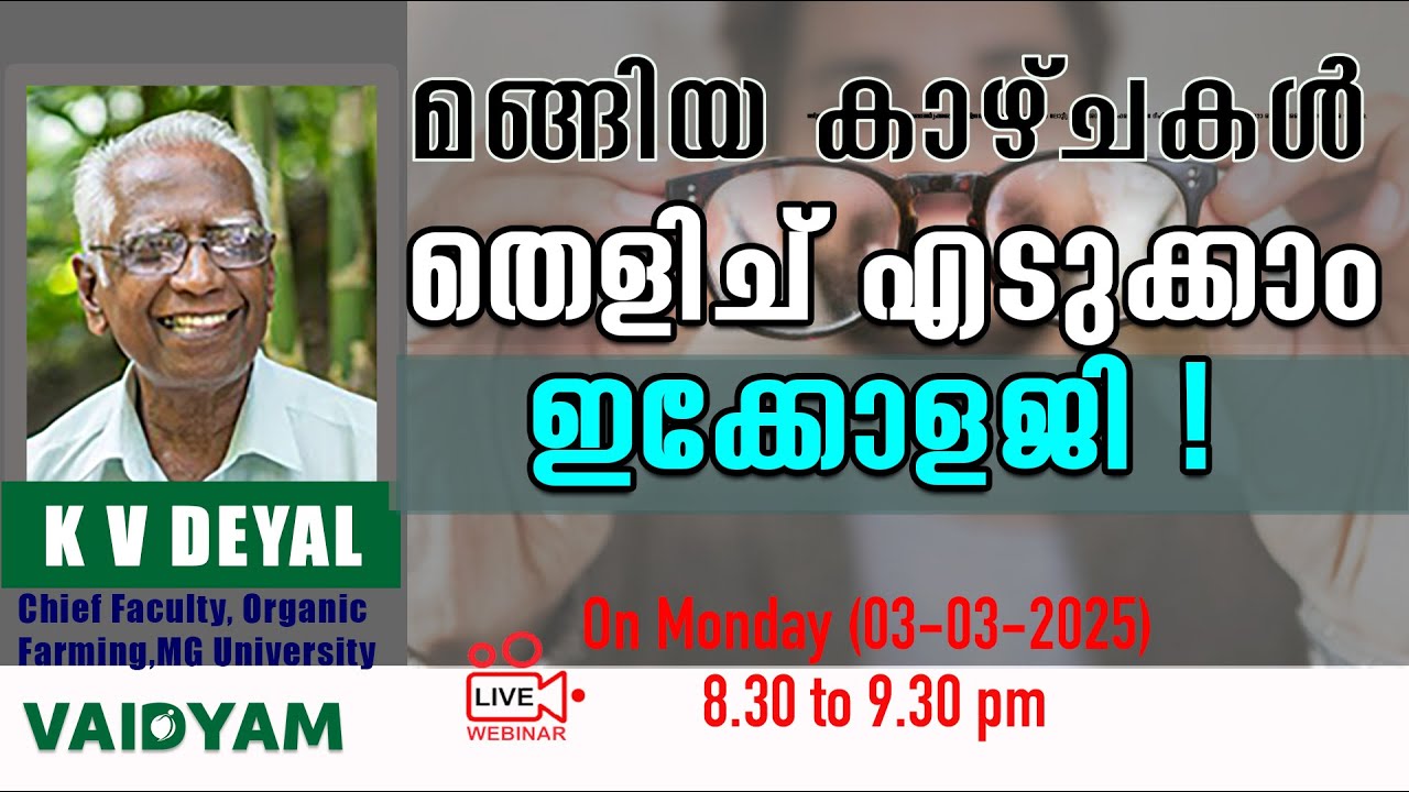 മങ്ങിയ കാഴ്ചകൾ തെളിച് എടുക്കാം .. Eye Health Tips..#kvdayal #vaidyam #eyes #healthtips