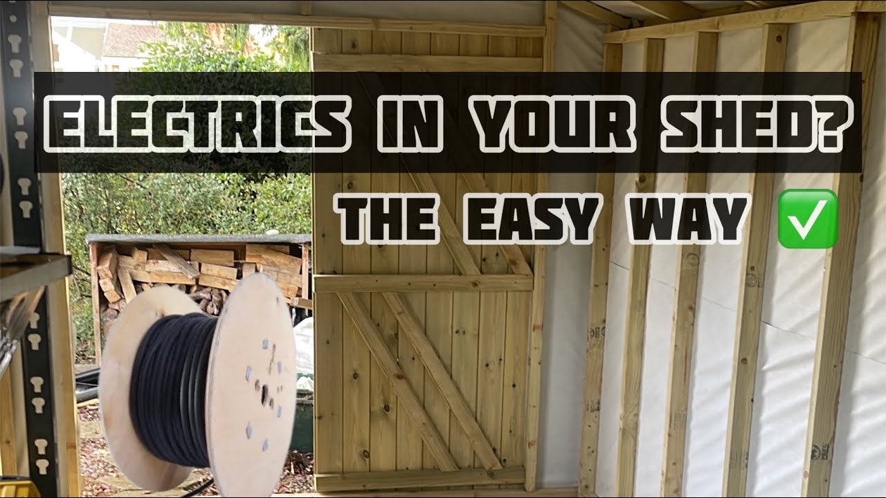 The Easy Way To Install Power To Your Shed - Domestic Electricians Life UK -