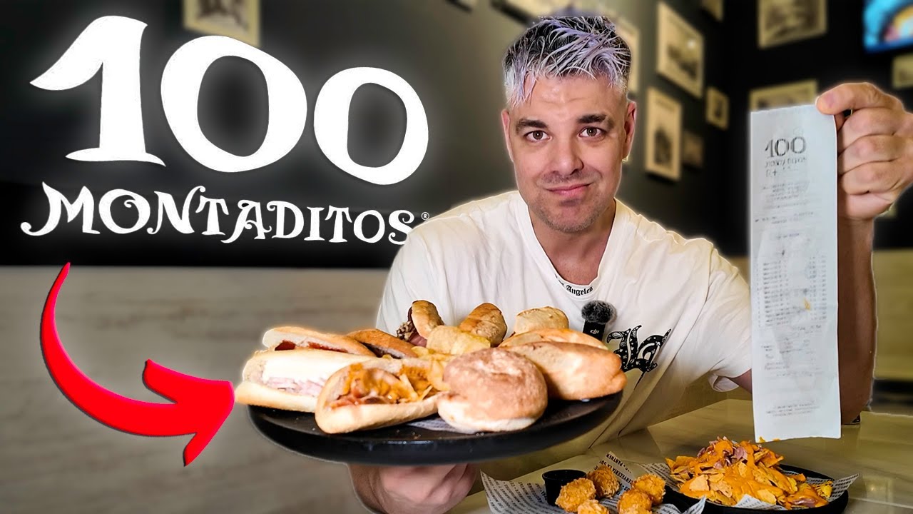 PROBANDO LA FRANQUICIA M&Aacute;S FAMOSA de ESPA&Ntilde;A! &iquest;LOS 100 MONTADITOS MERECEN LA PENA?