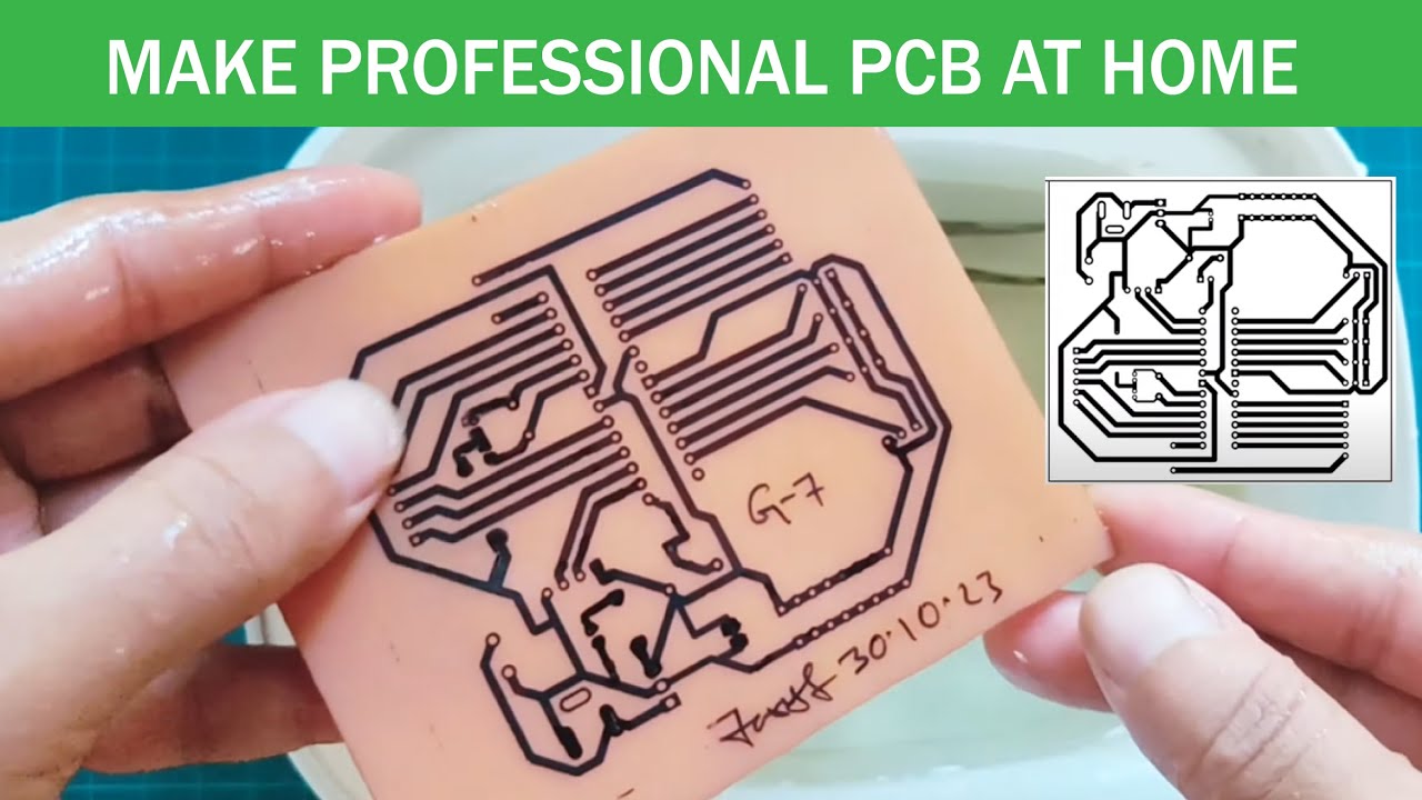 How to Make Professional Printed Circuit Board (PCB) at Home | PCB Toner Transfer Method