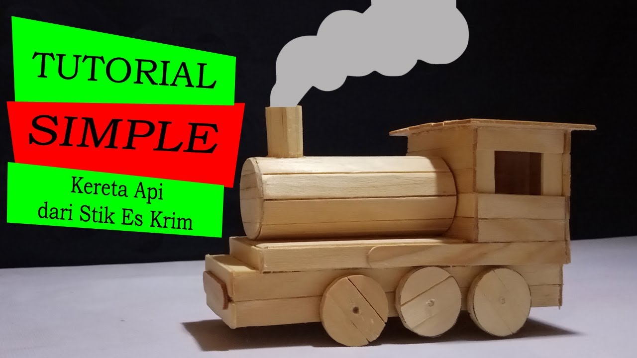 Kereta Api | Dari Stik Es Krim | STIK HANDCRAFT