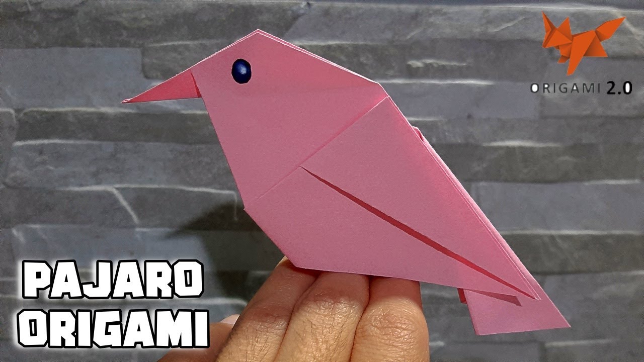 🐦Cómo Hacer un PAJARO DE PAPEL Paso a Paso - Origami Paper Bird ✔️