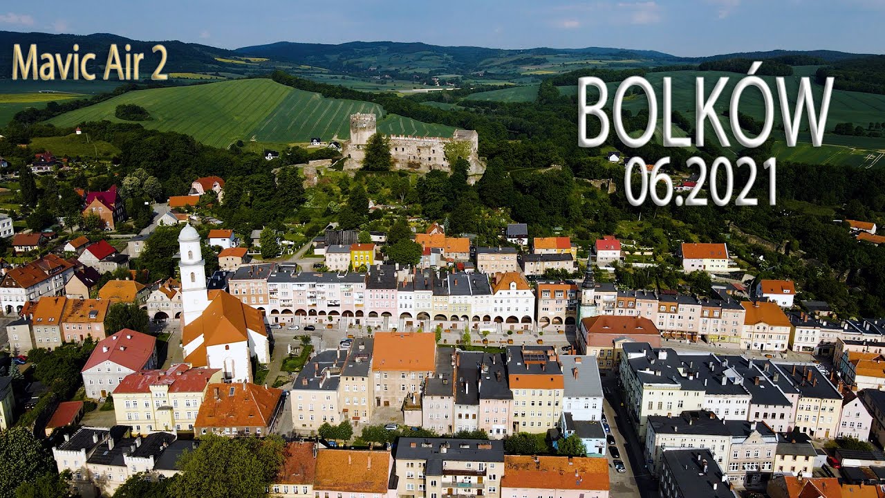 *PP5 Śliczne miasteczko Bolków. Dolnośląskie. The beautiful town of Bolków. Mavic Air 2.