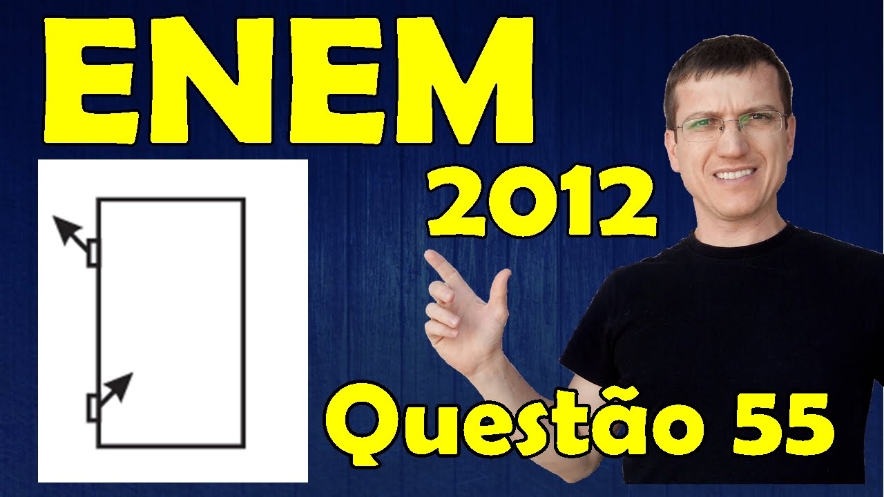 55 - ENEM 2012 - Física - Mecânica - Questão 55 resolvida (Caderno Azul) - Prof. Marcelo Boaro