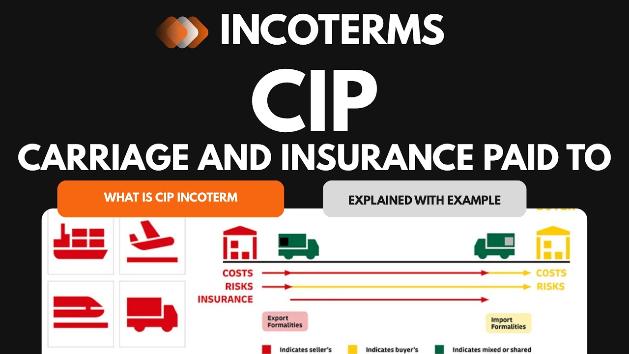 CIP Incoterms Explained | Carriage and Insurance Paid To (CIP) with Example | International Trade