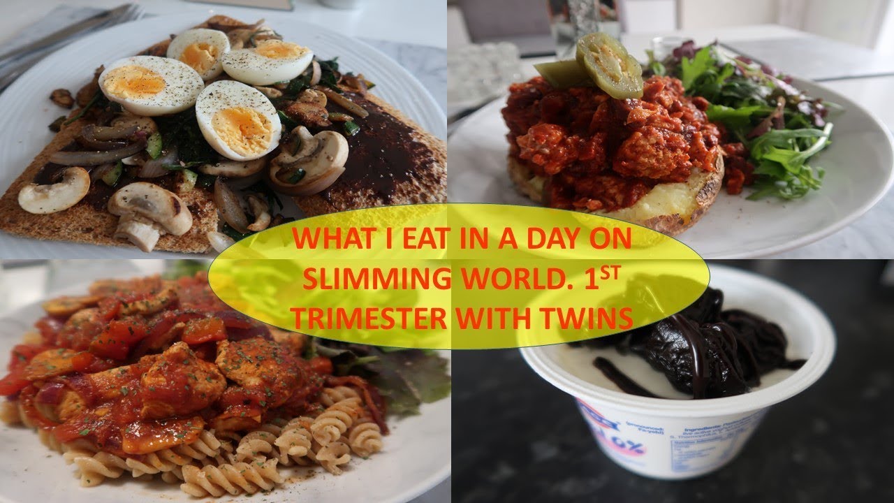 WHAT I EAT IN A DAY ON SLIMMING WORLD. 1ST TRIMESTER