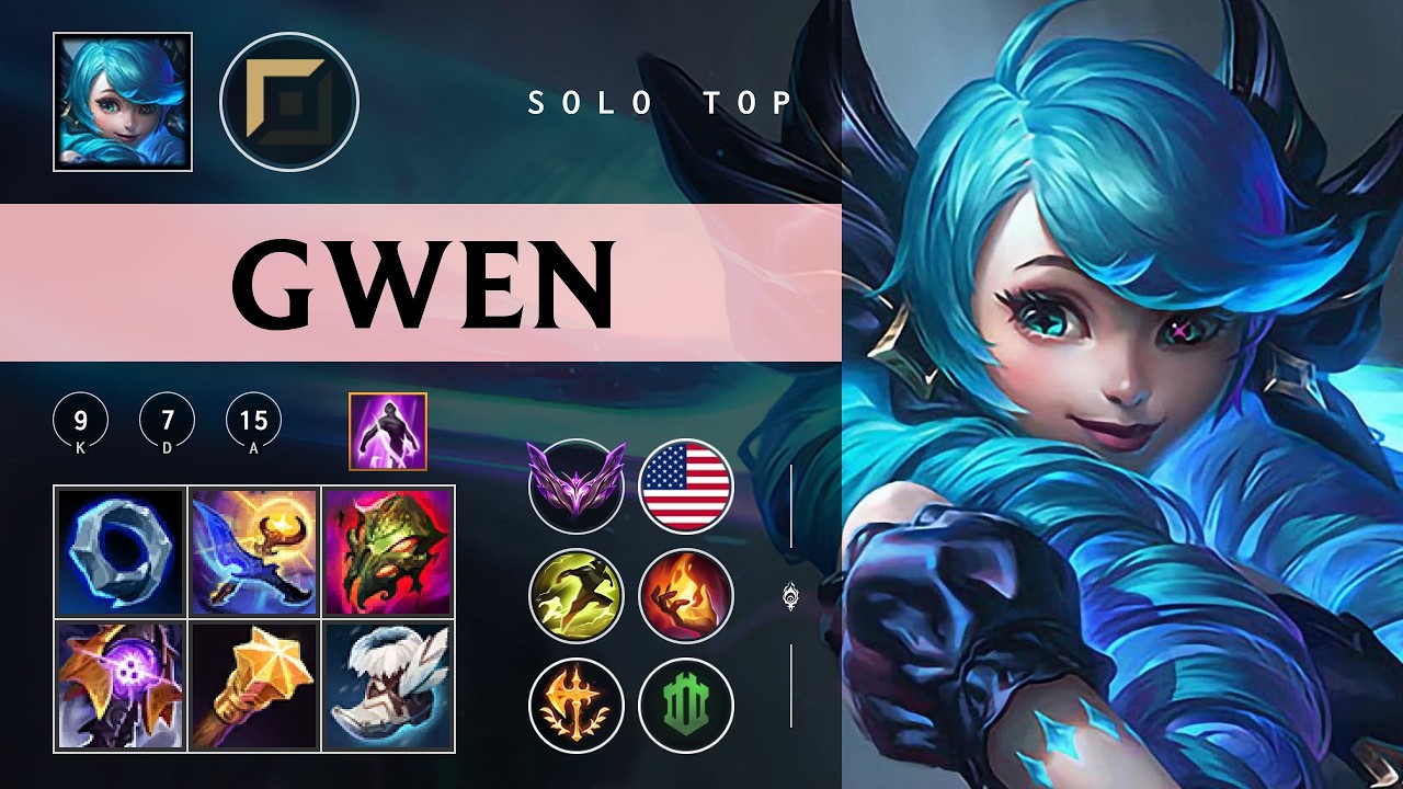Gwen Top vs Darius - NA Master Patch 26.08