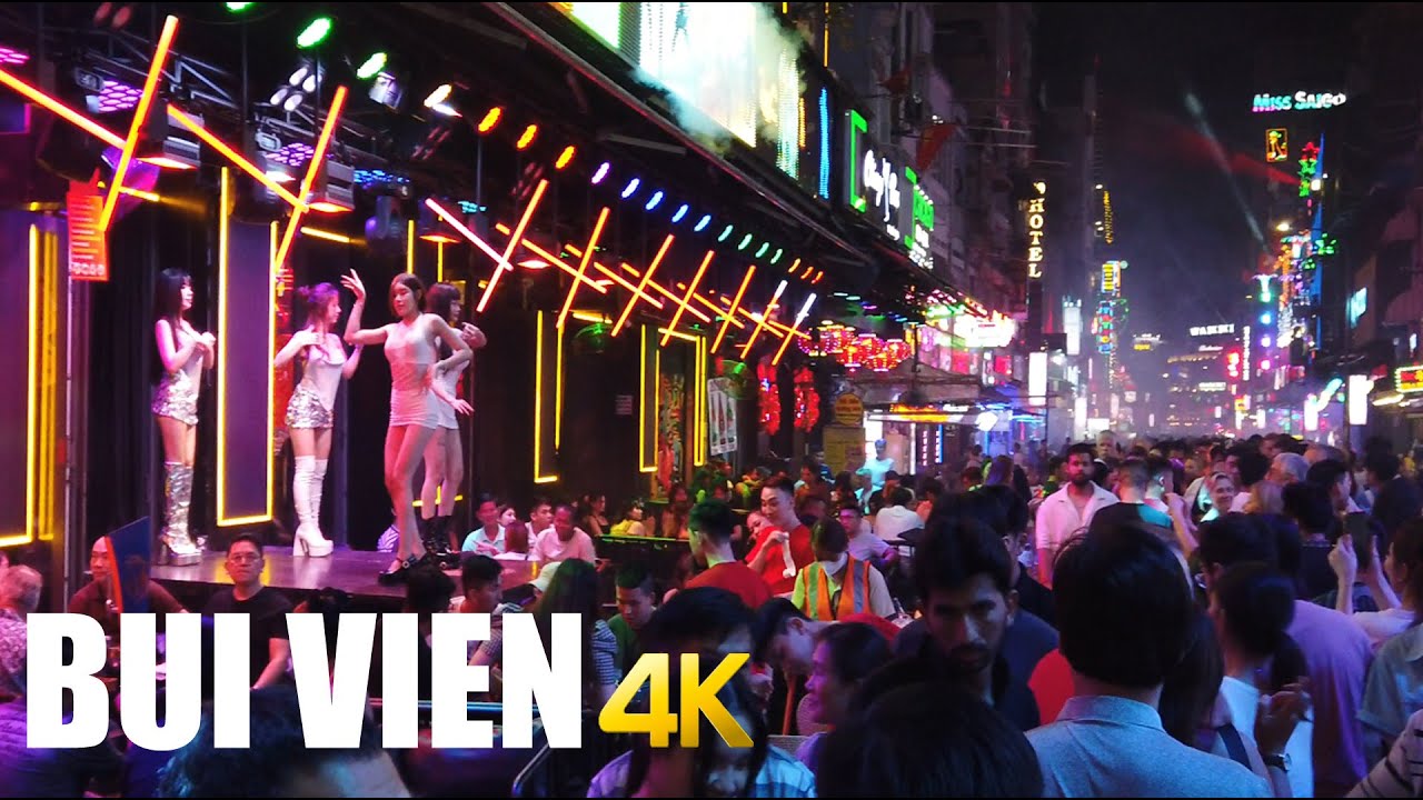 Bui Vien Walking Street, Ho Chi Minh 4k 60fps