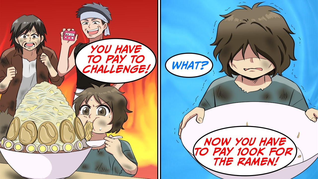 I challenged the eating contest that no one had ever beat [Manga Dub]