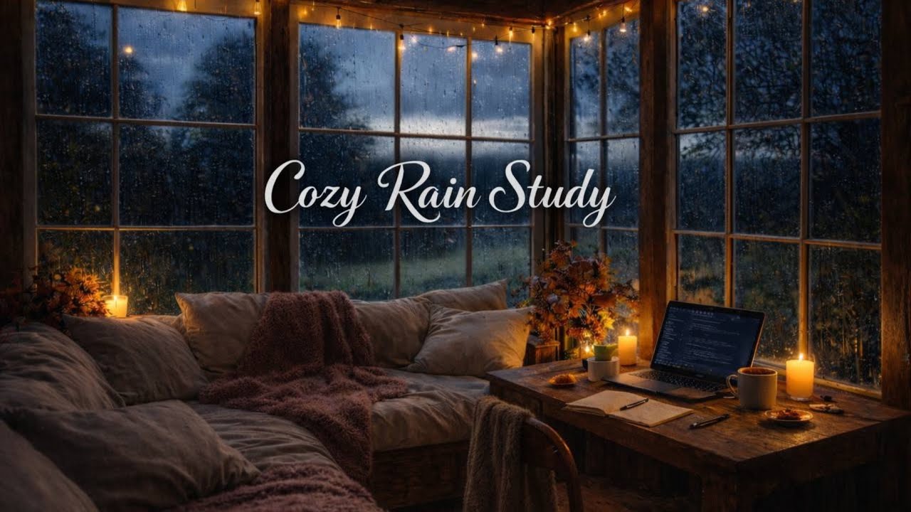 Cozy Rain Study ☔ Deep Focus Ambience for Studying & Work