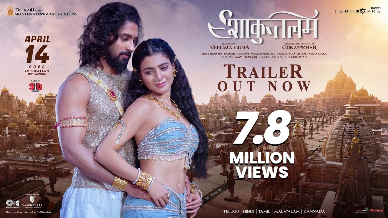 Shaakuntalam Official Trailer - Hindi | Samantha, Dev Mohan | Gunasekhar | April 14, 2023 Release