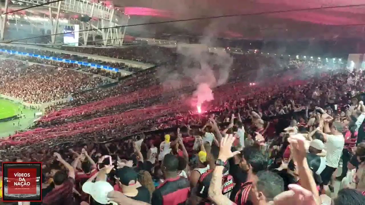 Torcida do Flamengo contra o Estudiantes - Libertadores 2025