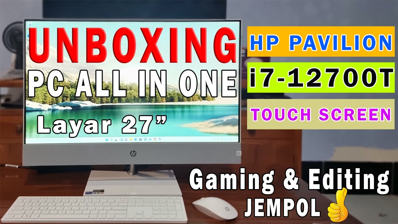 UNBOXING HP PC Pavilion 27-ca1000d | AiO i7-12700T