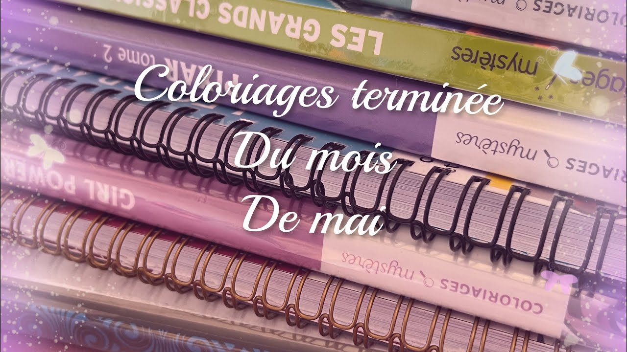 Coloriages terminés du mois de mai 2023
