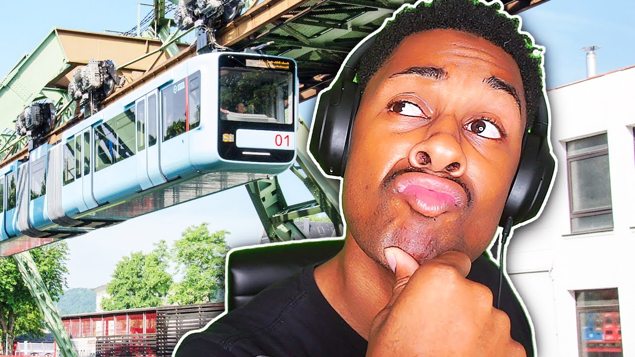 THIS COMPLETELY BLEW MY MIND! AMERICAN REACTS TO Suspension Railway In Wuppertal