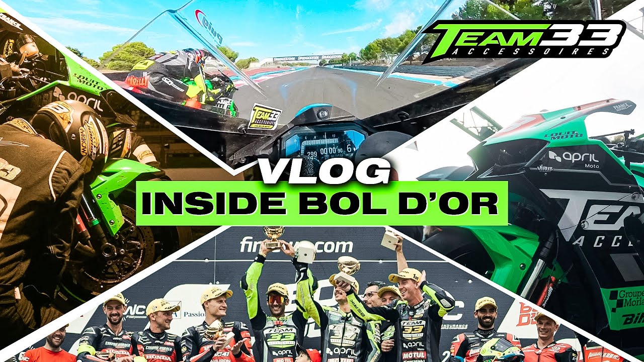 Immersion Bol d'Or 2023 : Team33, Victoire et Titre Mondial ! 🔥🏆 #BoldOr #kawasaki #Team33