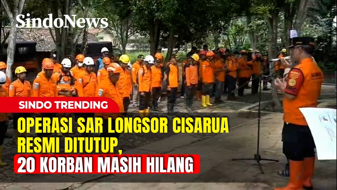 Operasi SAR Longsor Cisarua Resmi Ditutup, 20 Korban Masih Hilang | Sindo Trending | 14/02