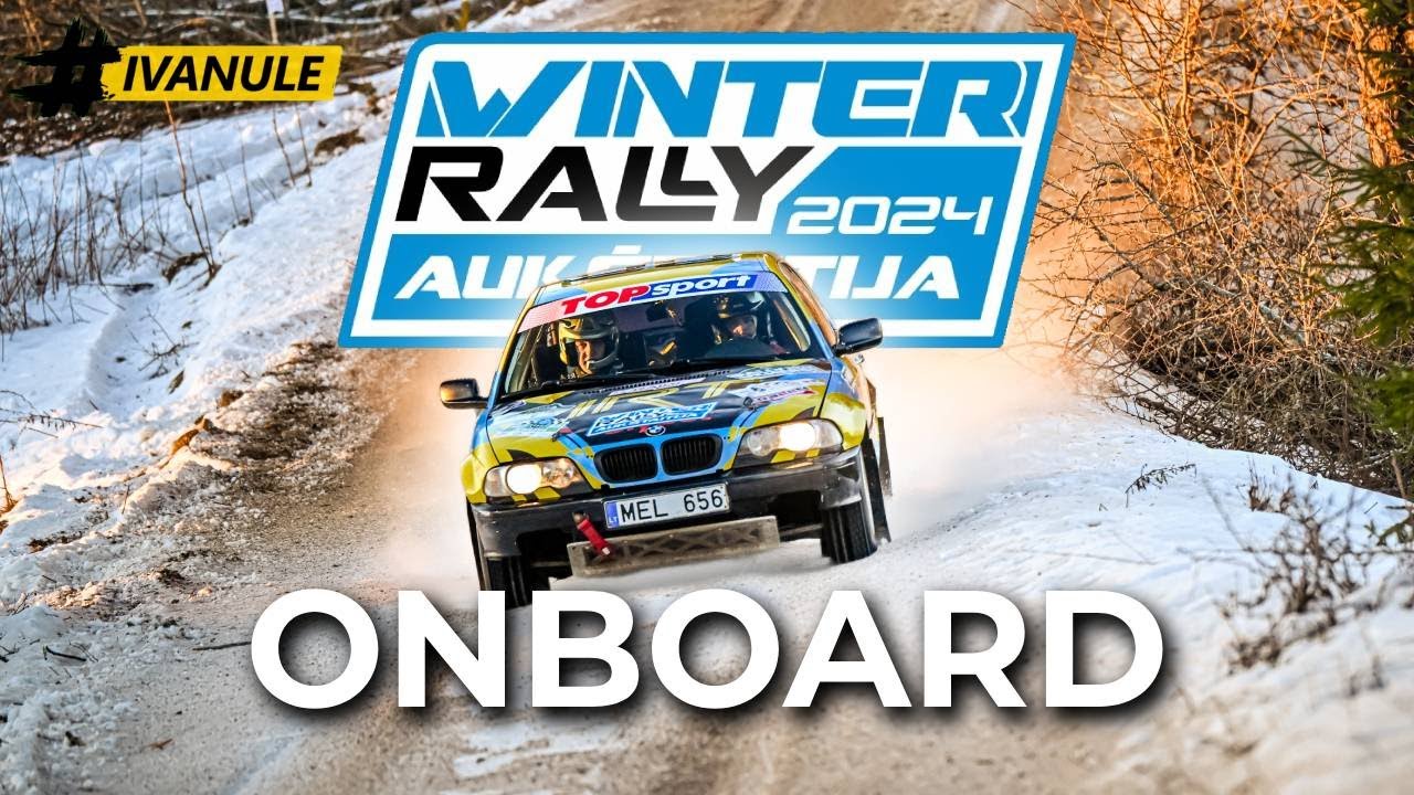 2024 winter ralis Zarasuose Ivanule ir Mantas Kutka onboard