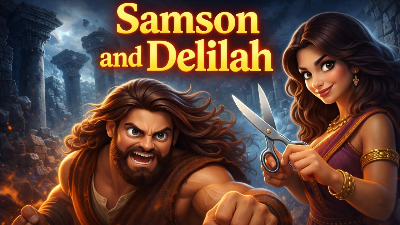 Samson & Delilah | A Story of betrayal, strength and Restoration.Bible Animated Story 