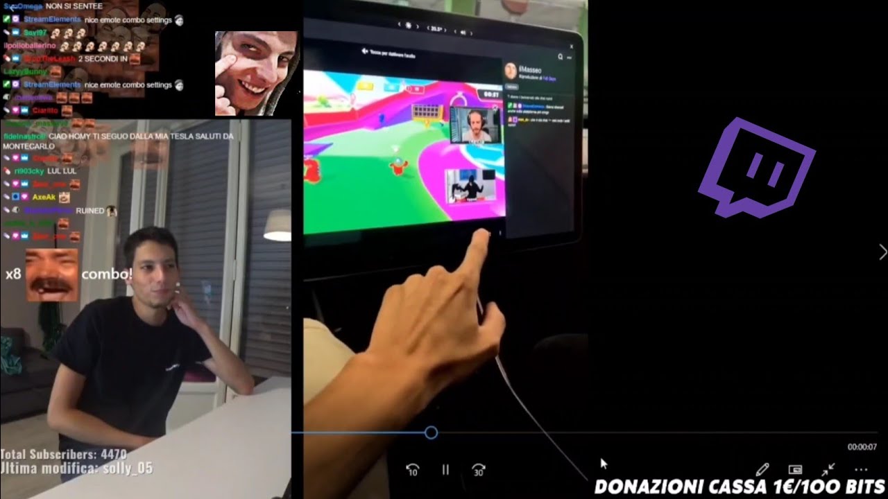 Homyatol guida una Tesla, va su Twitch e... | Homyatol live